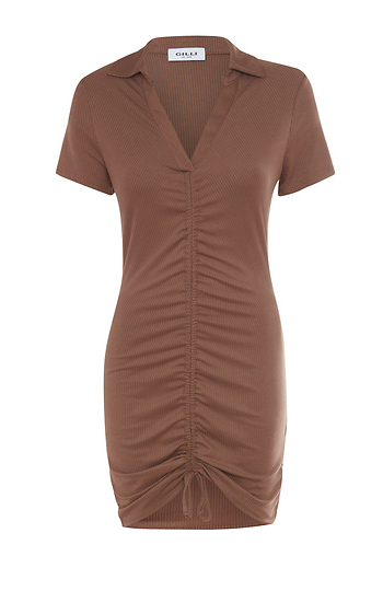 Ruched Front Mini Dress Slide 1