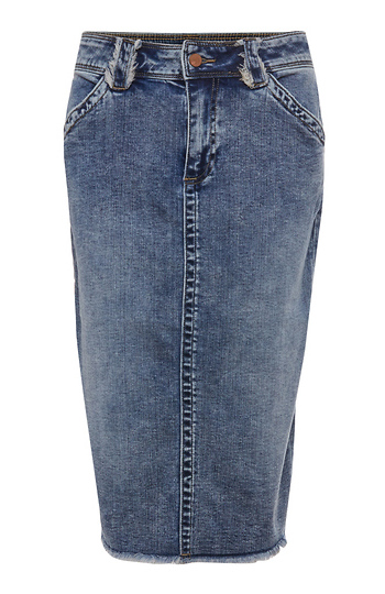 Denim Pencil Skirt Slide 1