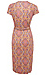 Short Sleeve Printed Wrap Dress Thumb 2