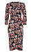Printed Faux Wrap Dress Thumb 1