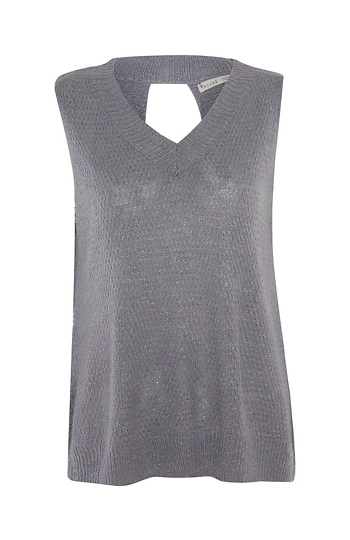 Knit Cross Back Top Slide 1