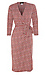 Printed Faux Wrap Dress Thumb 1