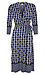 Printed Faux Wrap Dress Thumb 1