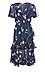 Floral Ruffle Midi Dress Thumb 1