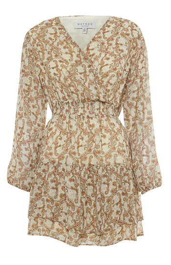 Smocked Printed Dress Slide 1