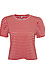 BCBGeneration Striped Puff Sleeve T-Shirt Thumb 1