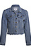 Velvet Heart Frayed Hem Denim Jacket Thumb 1