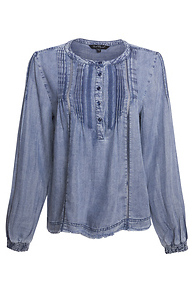 Velvet Heart Half Placket Blouse Slide 1