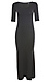 U-Neck Midi Dress Thumb 1