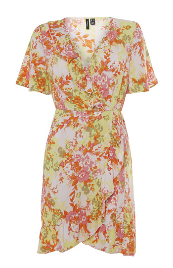 Floral Wrap Dress Slide 1