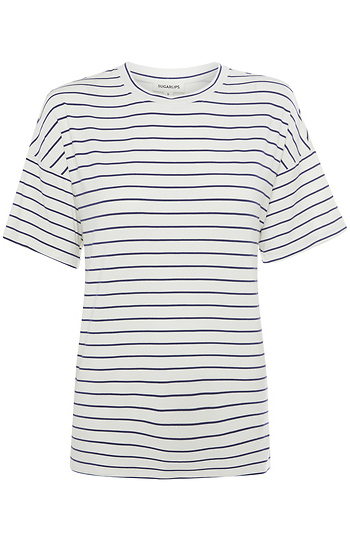 Striped Short Sleeve Top Slide 1