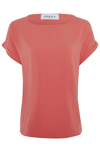 Short Cuffed Sleeve Top Slide 1