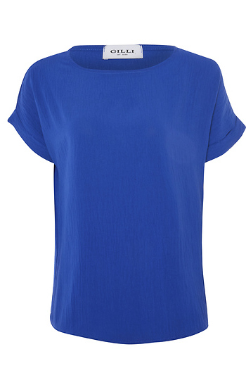 Short Cuffed Sleeve Top Slide 1