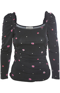 Long Sleeve Printed Top Slide 1