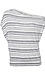 One Shoulder Striped Top Thumb 1
