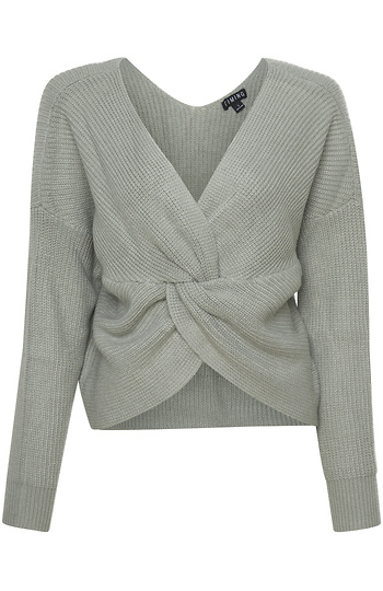 Front Knot Sweater Slide 1