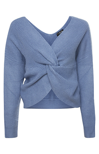 Front Knot Sweater Slide 1
