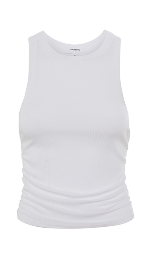 Shirred Side Sleeveless Tank Slide 1