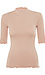Mock Neck Short Sleeve Knit Top Thumb 1