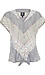 Mixed Print Tie Front Top Thumb 1