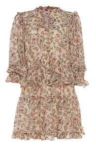 Floral Paisley Ruffle Dress Slide 1