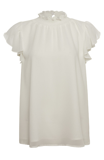 Mock Neck Short Sleeve Top Slide 1