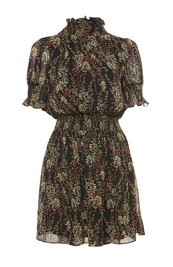 Smocked Neck Dress Slide 1