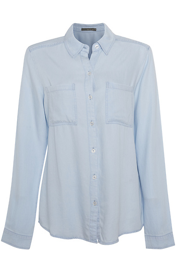 Roll Cuff Button Front Shirt Slide 1