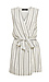 Striped Tie Front Romper Thumb 1