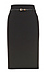 Crepe Pencil Skirt with Belt Thumb 1