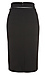 Crepe Pencil Skirt with Belt Thumb 2