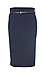 Crepe Pencil Skirt with Belt Thumb 1