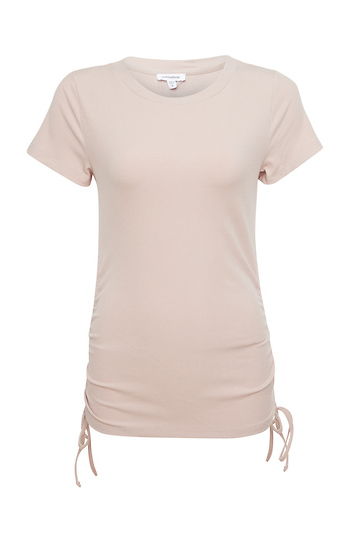 Ruched Side Short Sleeve Top Slide 1