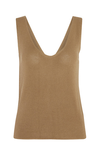 V-Neck Knit Tank Slide 1