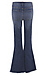 Sneak Peek High Rise Flare with Knee Distress Thumb 2