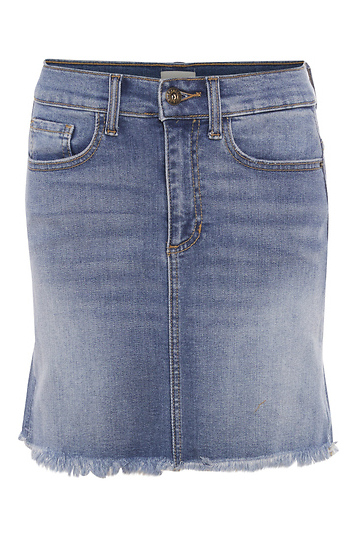 Sneak Peek Denim Skirt Slide 1