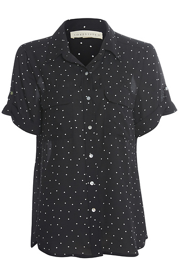 Short Sleeve Polka Dot Shirt Slide 1