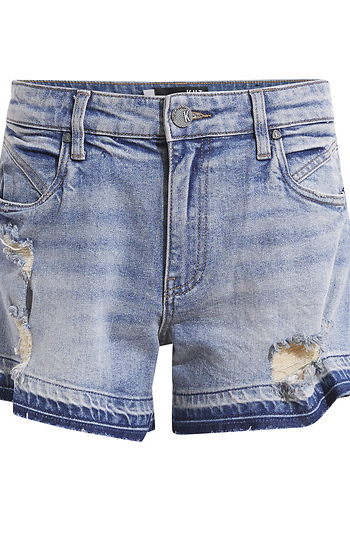 KUT from the Kloth High Rise Distressed Shorts Slide 1