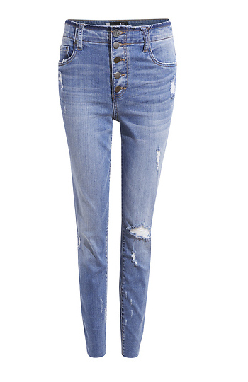 KUT from the Kloth High Rise Ankle Denim Slide 1