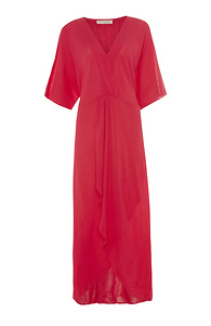 Surplice Neckline Midi Dress Slide 1