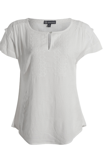 Democracy Short Sleeve with Embroidered Neck Slide 1