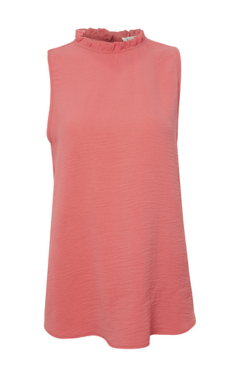 Mock Neck Sleeveless Top Slide 1
