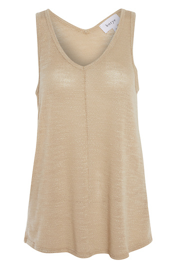Slub V-Neck Tank Slide 1