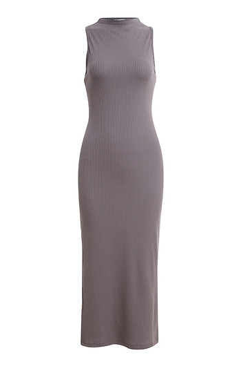 Mock Neck Sleeveless Knit Dress Slide 1