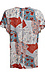 Printed Ruffle Short Sleeve Top Thumb 2
