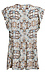 Printed Flutter Sleeve Babydoll Top Thumb 2