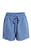 Washed Denim Fray Detailed Shorts Thumb 1