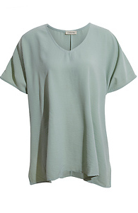 V-Neck Drop Shoulder Oversize Top Slide 1