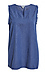 Washed Light Denim Fray Detailed Top Thumb 1