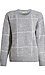 Checked Pullover Rib Knit Sweater Thumb 1